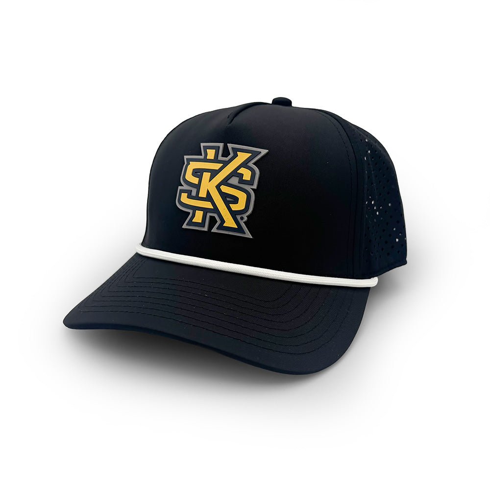 Kennesaw State PVC Patch Rope Hat, Black