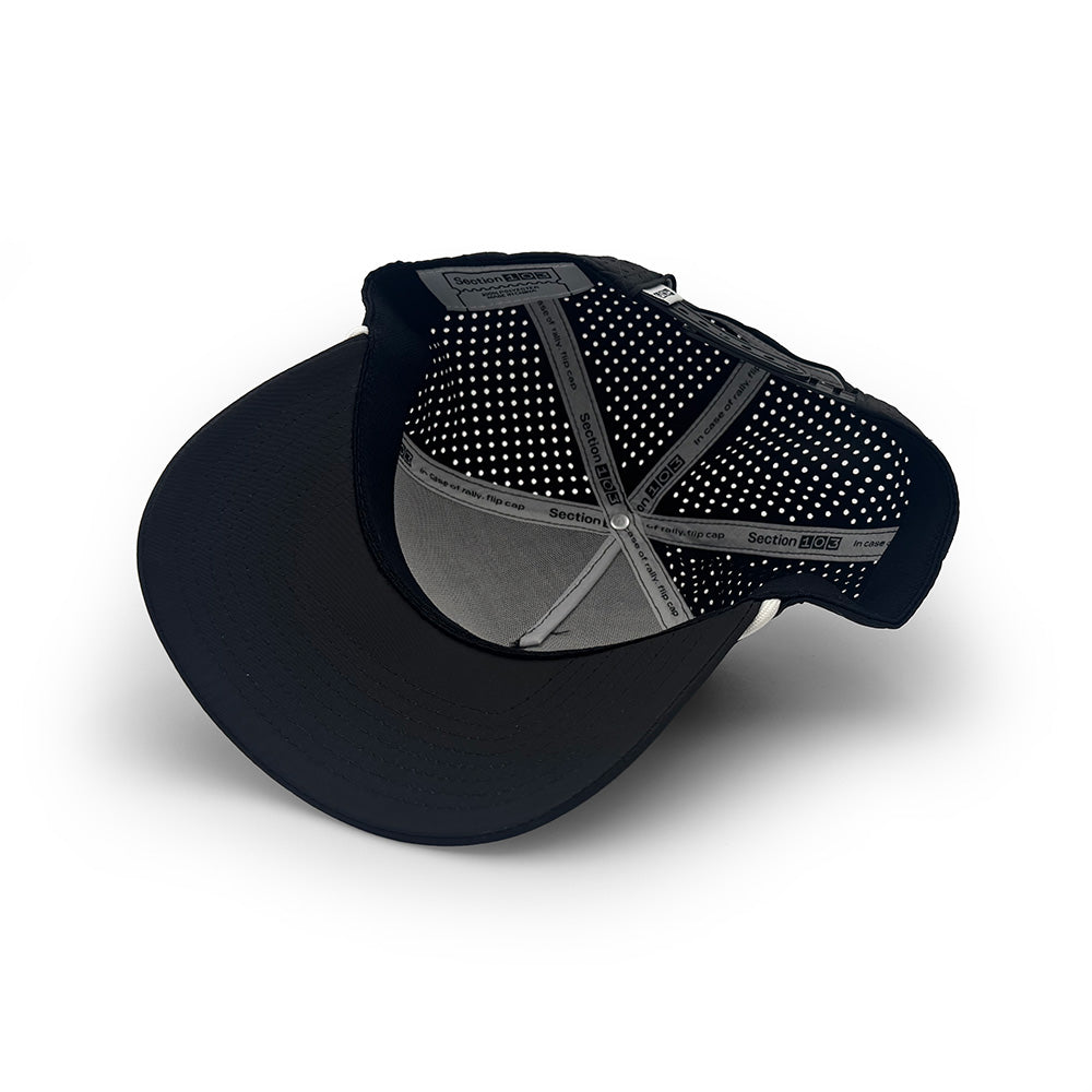 Kennesaw State PVC Patch Rope Hat, Black