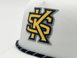 Load image into Gallery viewer, Kennesaw State PVC Patch Rope Hat, White
