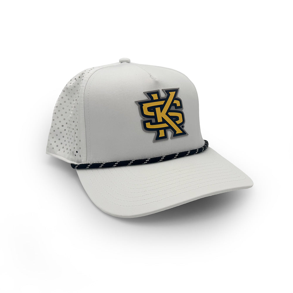 Kennesaw State PVC Patch Rope Hat, White