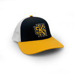 Load image into Gallery viewer, Kennesaw State Logo Trucker Hat, Black and Gold
