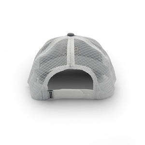 Kennesaw State Logo Trucker Hat, Gray and White