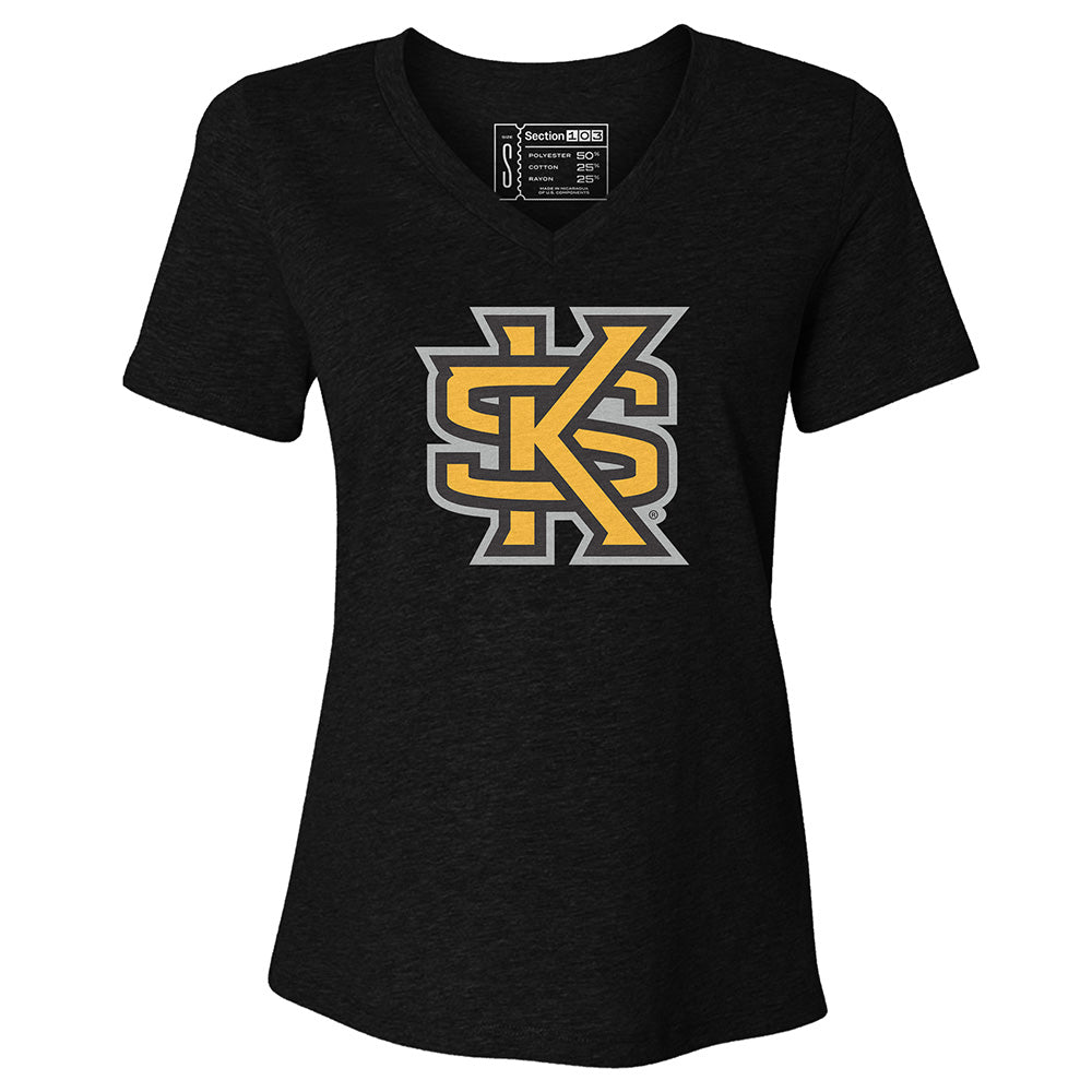 Kennesaw State Logo Women's V-Neck T-Shirt