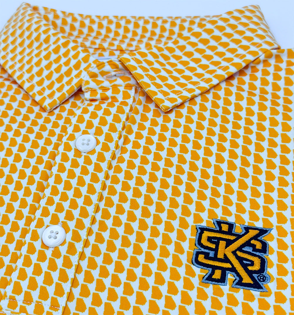 Kennesaw State Map Pattern Performance Polo