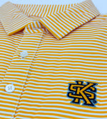 Load image into Gallery viewer, Kennesaw State Striped Performance Polo
