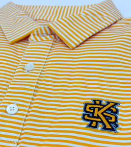 Kennesaw State Striped Performance Polo