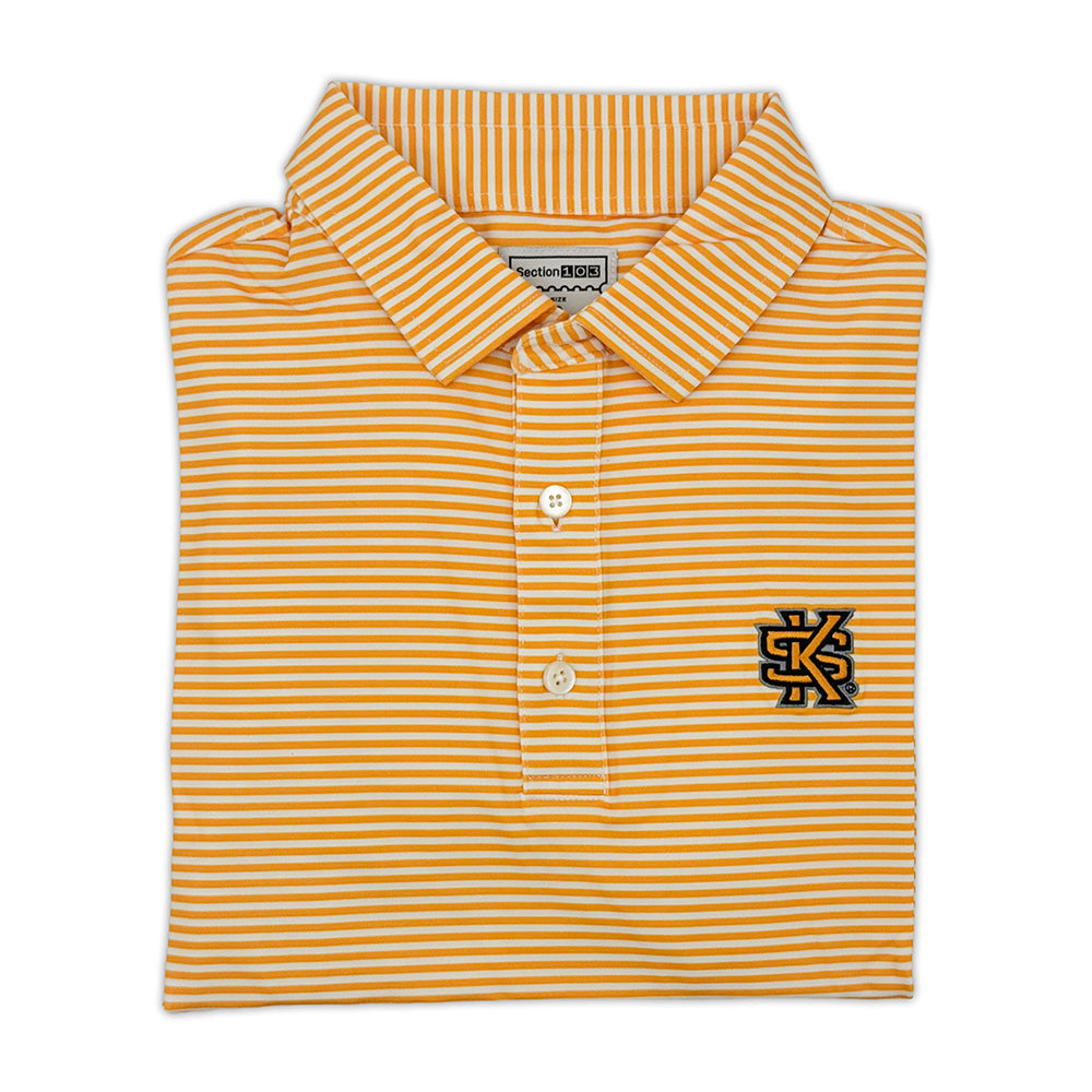 Kennesaw State Striped Performance Polo