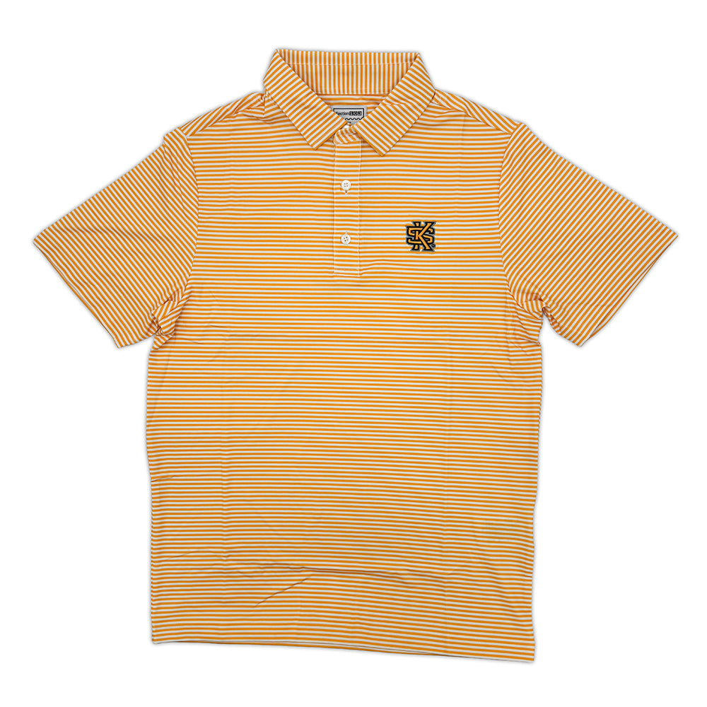 Kennesaw State Striped Performance Polo