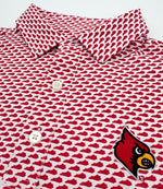 Load image into Gallery viewer, Louisville Map Pattern Performance Polo
