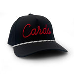 Load image into Gallery viewer, Louisville Cards Script Rope Hat, Black
