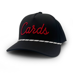 Load image into Gallery viewer, Louisville Cards Script Rope Hat, Black
