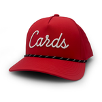 Load image into Gallery viewer, Louisville Cards Script Rope Hat, Red
