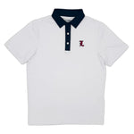 Load image into Gallery viewer, Louisville Gothic L Logo Contrast Collar Performance Polo
