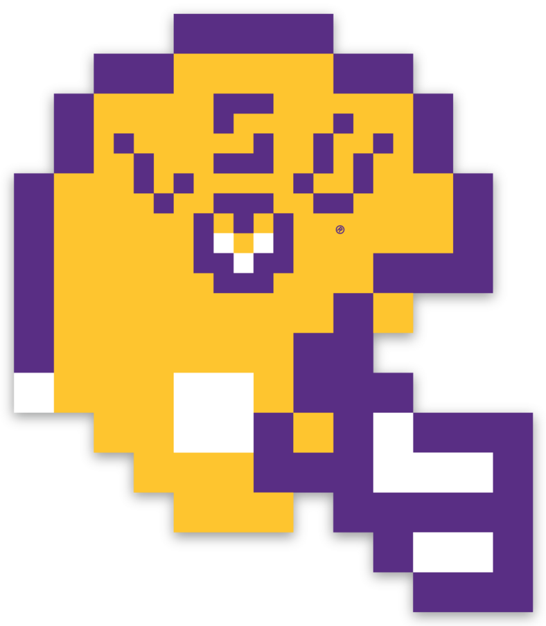 LSU Vintage 8-Bit Football Helmet Sticker – Section 103 LSU Vintage 8-Bit Football Helmet Sticker – Section 103