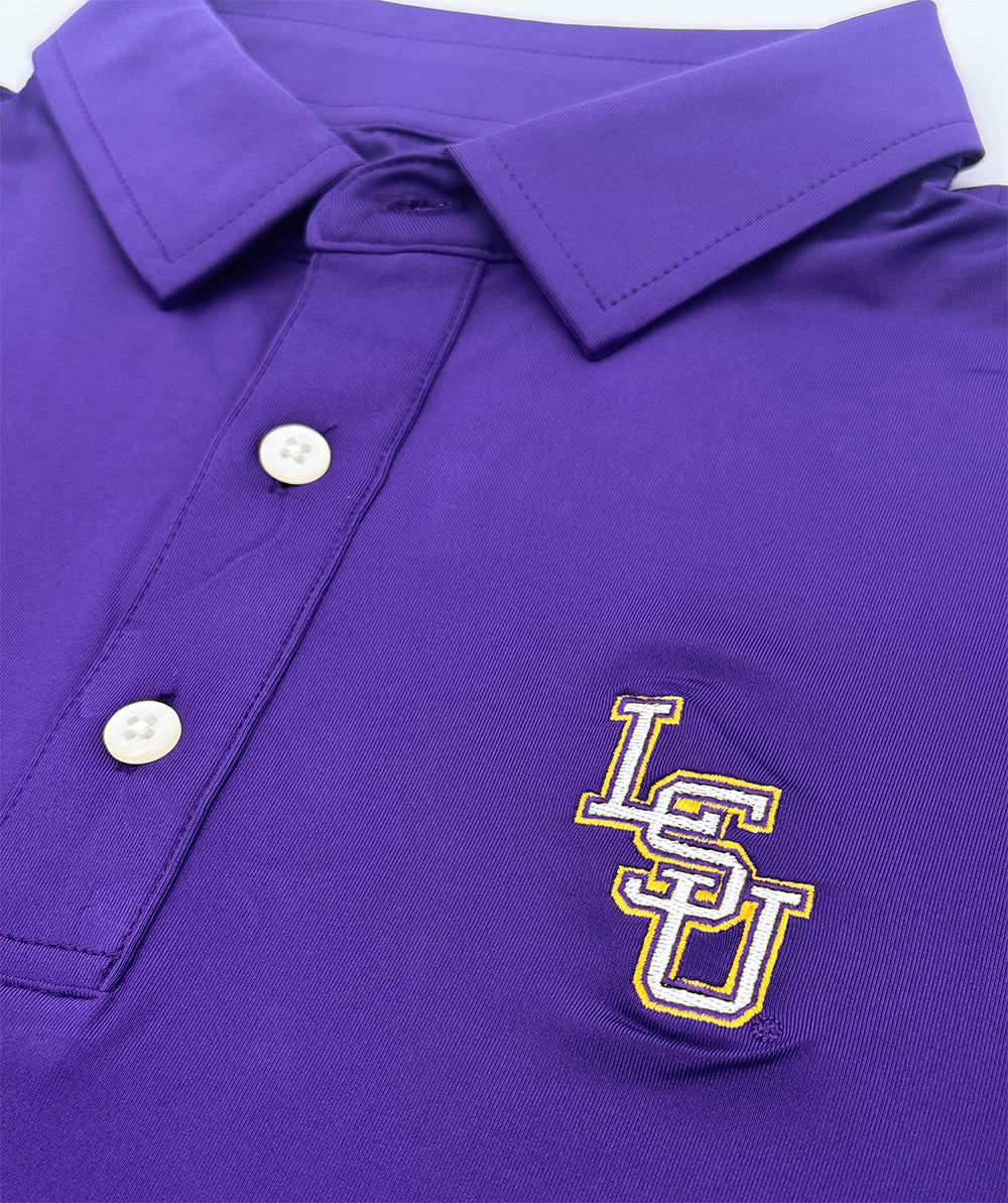 LSU Baseball Logo Performance Polo