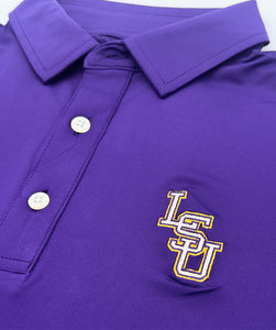 LSU Baseball Logo Performance Polo