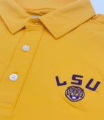 Load image into Gallery viewer, LSU Football Helmet Logo Performance Polo
