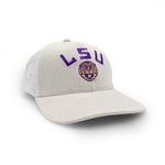 Load image into Gallery viewer, LSU Football Helmet Logo Trucker Hat, Gray

