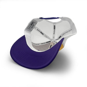 LSU Football Helmet Logo Trucker Hat, Gold and Purple