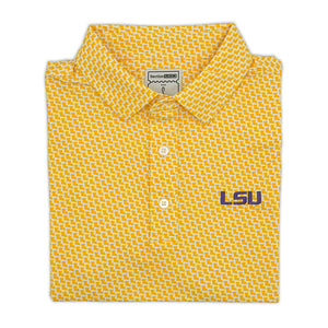 LSU Map Pattern Performance Polo