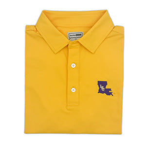 LSU Baseball Map Logo Performance Polo