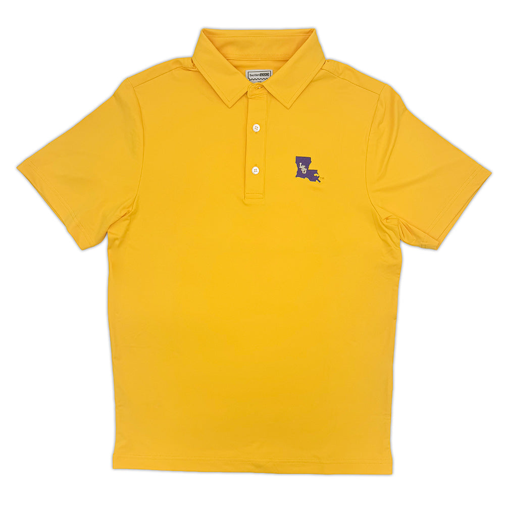 LSU Baseball Map Logo Performance Polo