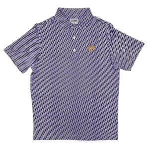 LSU Tiger Map Pattern Performance Polo