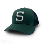 Load image into Gallery viewer, Michigan State Baseball Block S Trucker Hat
