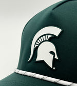 Load image into Gallery viewer, Michigan State PVC Patch Rope Hat, Green

