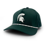 Load image into Gallery viewer, Michigan State PVC Patch Rope Hat, Green
