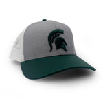 Load image into Gallery viewer, Michigan State Trucker Hat, Gray and Green
