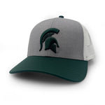 Load image into Gallery viewer, Michigan State Trucker Hat, Gray and Green
