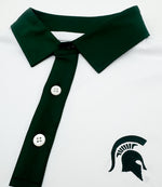 Load image into Gallery viewer, Michigan State Contrast Collar Performance Polo
