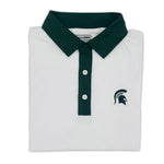 Load image into Gallery viewer, Michigan State Contrast Collar Performance Polo
