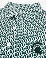 Load image into Gallery viewer, Michigan State Map Pattern Performance Polo

