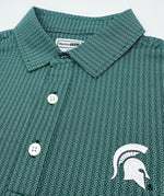 Load image into Gallery viewer, Michigan State Spartan Pattern Performance Polo
