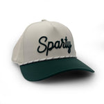 Load image into Gallery viewer, Michigan State Sparty Script Two-Tone Rope Hat
