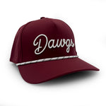 Load image into Gallery viewer, Mississippi State Dawgs Script Rope Hat, Maroon
