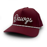 Load image into Gallery viewer, Mississippi State Dawgs Script Rope Hat, Maroon
