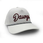 Load image into Gallery viewer, Mississippi State Dawgs Script Rope Hat, White
