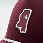 Load image into Gallery viewer, Mississippi State Map PVC Patch Rope Hat
