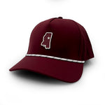 Load image into Gallery viewer, Mississippi State Map PVC Patch Rope Hat
