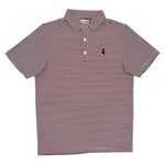 Load image into Gallery viewer, Mississippi State Map Striped Performance Polo
