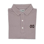 Load image into Gallery viewer, Mississippi State Cowbell Pattern Performance Polo
