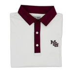 Load image into Gallery viewer, Mississippi State Vintage MSU Logo Contrast Collar Performance Polo
