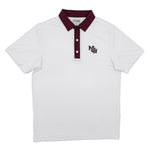 Load image into Gallery viewer, Mississippi State Vintage MSU Logo Contrast Collar Performance Polo
