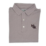 Load image into Gallery viewer, Mississippi State Vintage MSU Logo Cowbell Pattern Performance Polo
