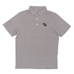 Load image into Gallery viewer, Mississippi State Vintage MSU Logo Cowbell Pattern Performance Polo
