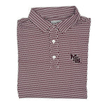 Load image into Gallery viewer, Mississippi State Vintage MSU Logo Map Pattern Performance Polo
