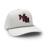 Load image into Gallery viewer, Mississippi State Vintage MSU Logo PVC Patch Rope Hat, White
